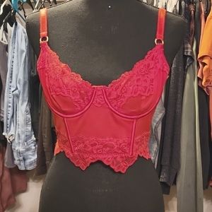Red corset top